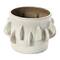 Hello Honey® 5.5" Antique White Reactive Glaze Handmade Stoneware Planter